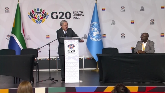 Press Conference: UN Secretary-General António Guterres, ahead of the G20 in Johannesburg (South Africa)