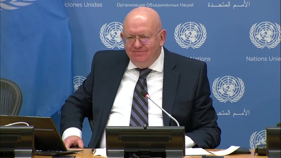 Monthly press briefing by Permanent Representative of the Russian Federation to the United Nations, H.E. Ambassador Vassily Nebenzia