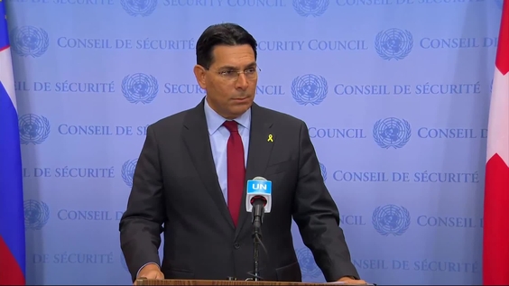 Danny Danon (Israel) on the situation in Middle East - Security Council Media Stakeout