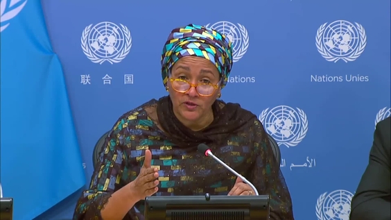 Press Conference: UN Deputy Secretary-General Amina J. Mohammed following the conclusion of the High-level week of the 78th session of the General Assembly