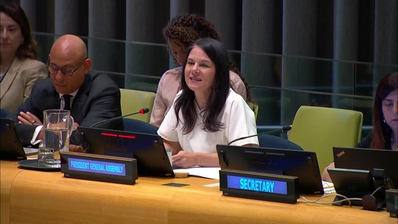 Annalena Baerbock (General Assembly President) on Accelerating the Global Energy Transition - Informal Interactive Dialogue, General Assembly, 80th session