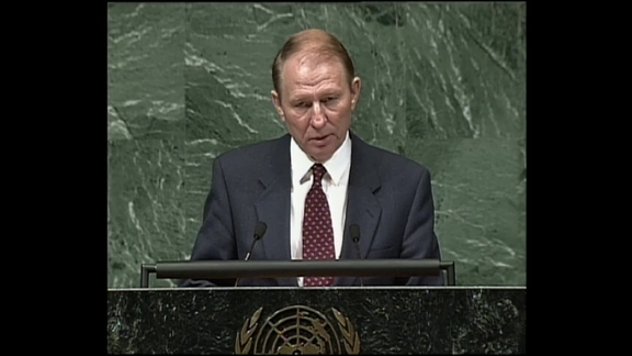 President of Ukraine, Leonid Kuchma, addresses the General Assembly (49th Session, 61 Plenary meeting), 21 November 1994