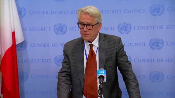 Tor Wennesland (UNSCO) on the situation in the Middle East, including the Palestinian question- Security Council Media Stakeout
