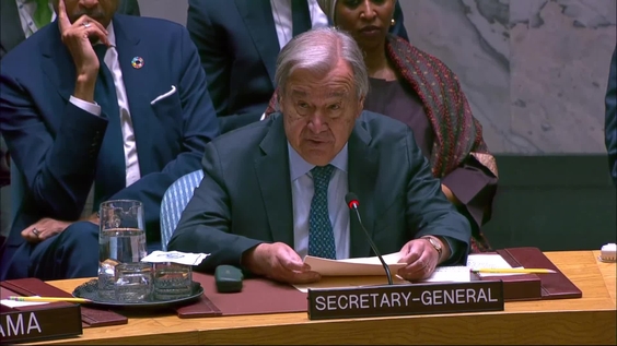 António Guterres (UN Secretary-General) on the situation in the Middle East, including the Palestinian question - Security Council, 10003rd