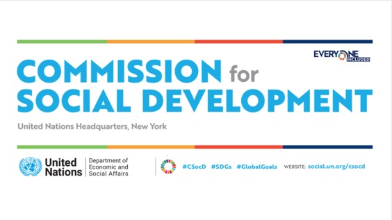 2nd virtual meeting - 60th Session of the Commission for Social Development (CSocD60)