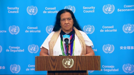Leonor Zalabata (Colombia/Security Council President) on the informal dialogues with the Secretary-General candidates - Media Stakeout
