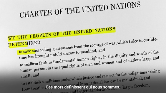 António Guterres (Secrétaire général de l'ONU) à l'occasion de la Journée des Nations Unies
