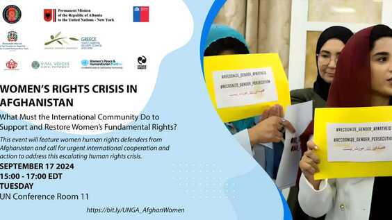 Crisis in Afghanistan: What Must the International Community Do to Support and Restore Women's Fundamental Rights