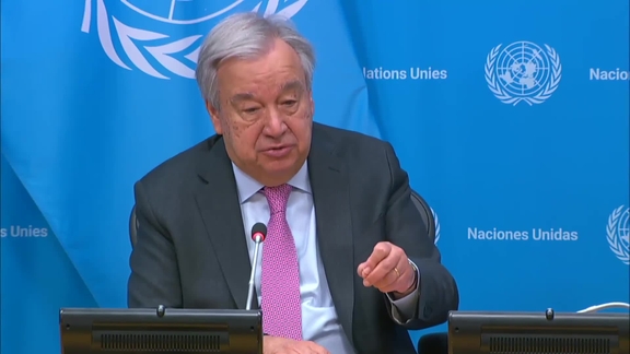António Guterres (Secretary-General) on UN Global Principles on Information Integrity - Press conference