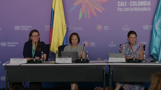 Press Conference: Actions Required to Align Global Financial Flows with the Goals of the Global Biodiversity Framework – United Nations Biodiversity Conference 2024