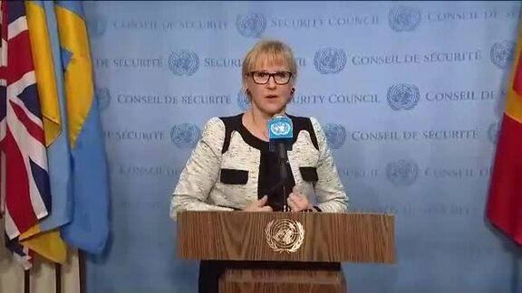 Security Council President Briefs Press 
