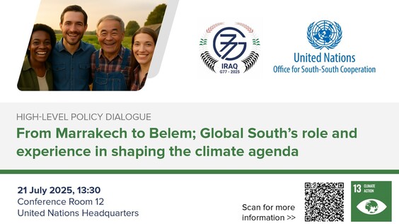 High-level Policy Dialogue: From Marrakech to Belem – Global South's Role and Experience in Shaping the Climate Agenda