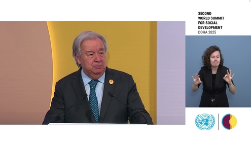 António Guterres (Secretary-General) at the Opening of Second World Summit for Social Development