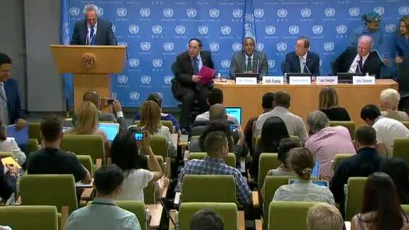 Press Conference on Outcome Document for UN Summit on Post-2015 Development Agenda