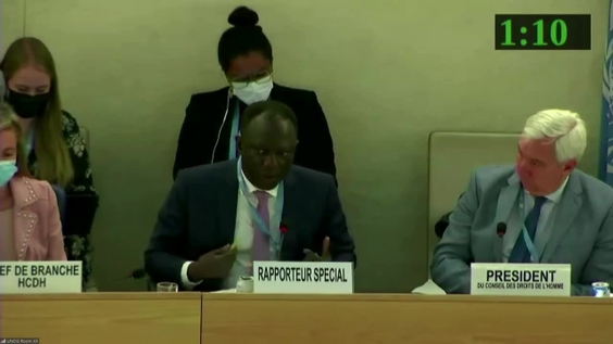 ID (Cont&#039;d): SR on Peaceful Assembly - 12th Meeting, 50th Regular Session of Human Rights Council