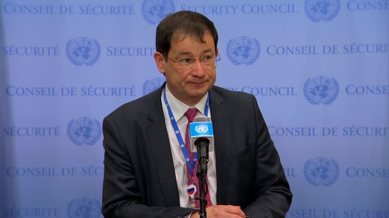 Dmitry Polyanskiy (Russia) on Mali and Ukraine - Security Council Media Stakeout