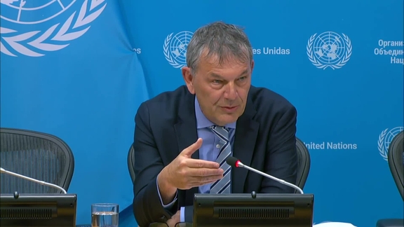 Press Conference: Philippe Lazzarini, Commissioner-General of the United Nations Relief and Works Agency for Palestine Refugees in the Near East (UNRWA)