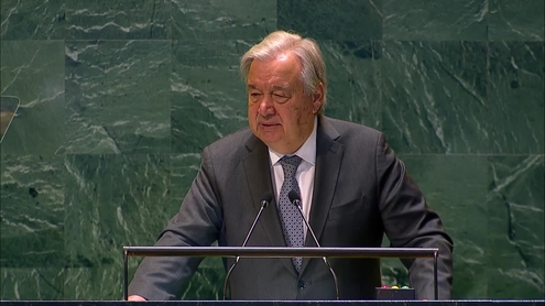 António Guterres (Secretary-General) at the Opening Ceremony of the UN Permanent Forum on Indigenous Issues
