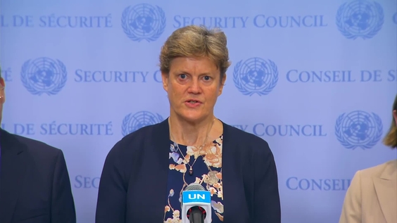 Joint Statement: Barbara Woodward (United Kingdom) on the humanitarian situation in Yemen- Security Council Media Stakeout