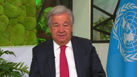 António Guterres (Secretario General) con motivo de la Hora del Planeta 2024