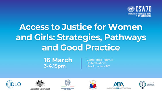 Access to Justice for Women and Girls: Strategies, Pathways and Good Practice