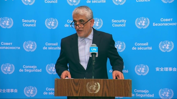 Amir Saeid Iravani (Iran) on non-proliferation - Security Council Media Stakeout