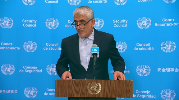 Amir Saeid Iravani (Iran) on non-proliferation - Security Council Media Stakeout