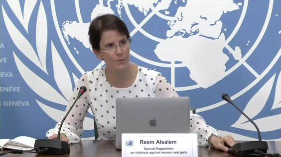 HRC - Press Conference: Special Rapporteur on violence against women and girls