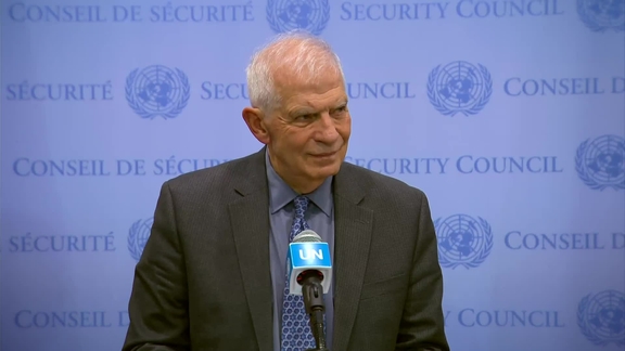 Josep Borrell (European Union) on the situation in Ukraine, Gaza and other topics - Security Council Media Stakeout