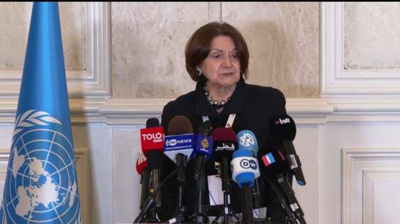 Rosemary DiCarlo (DPPA) following the Third Meeting of Special Envoys on Afghanistan