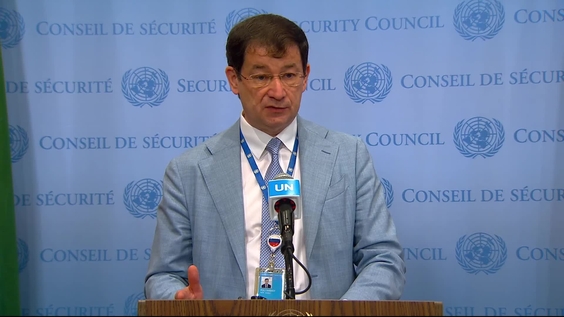 Dmitry Polyanskiy (Chargé d'Affaires of the Russian Federation to the United Nations) on Iran - Security Council Media Stakeout