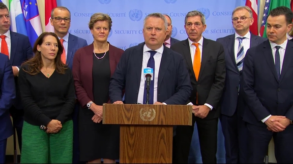 Sergiy Kyslytsya (Ukraine) on 1000 Days of Russia's Full-Scale Invasion of Ukraine - Security Council Media Stakeout