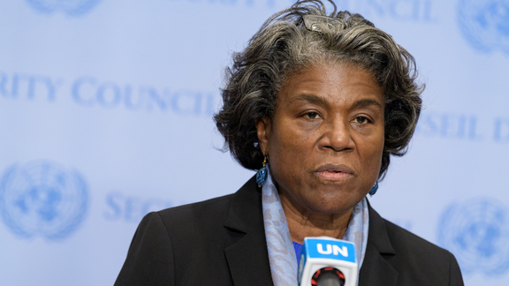 Press Conference: Linda Thomas-Greenfield, United States Representative and President of the Security Council for the month of May,  on the Council's programme of work for May