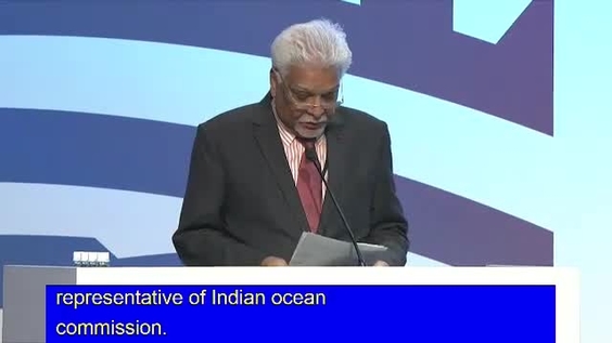 Jean Claude de l'Estrac (Indian Ocean Commission), 3rd Plenary Meeting