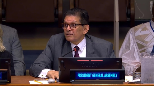Khalilur Rahman (President of the General Assembly) at the Fourth Committee, 2nd plenary meeting - General Assembly, 81st session