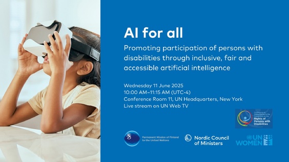AI for all - Promoting participation of persons with disabilities through inclusive, fair and accessible artificial intelligence