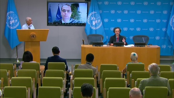 Rein Paulsen (FAO), Samer Abdel Jaber (WFP) and Lucia Elmi (UNICEF) on updating Integrated Food Security Phase Classification (IPC) on Sudan - Press Conference