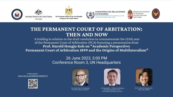 Resolution on 125th year of Permanent Court of Arbitration