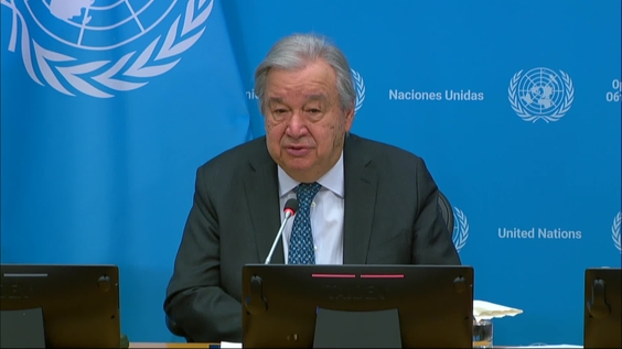 Press Conference: UN Secretary-General António Guterres, on his priorities for 2026