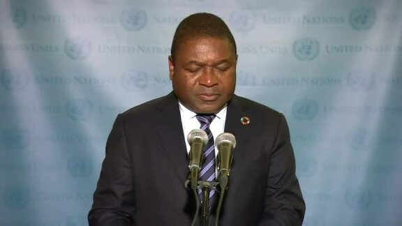 President of Republic of Mozambique Briefs Press
