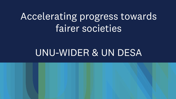 Peace, greater equality, and decent work: accelerating progress towards fairer societies