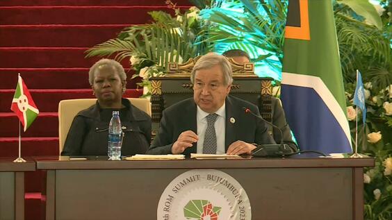 António Guterres, UN Secretary-General at the opening of the 11th high-level meeting of the Regional Oversight Mechanism of the Peace, Security and Cooperation Framework for the Democratic Republic of the Congo and the region