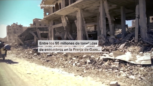 Los artefactos explosivos sin detonar entre los escombros en Gaza se han convertido en una amenaza mortal para la población