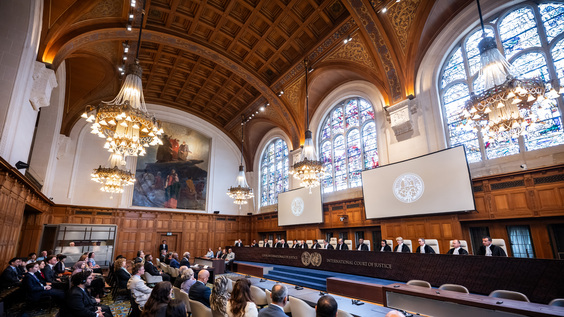 THE HAGUE – Swearing-in of Judge Mahmoud Daifallah Hmoud, a new Member of the International Court of Justice