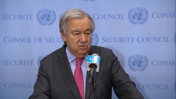 António Guterres (UN Secretary-General) on Ukraine - Security Council Media Stakeout