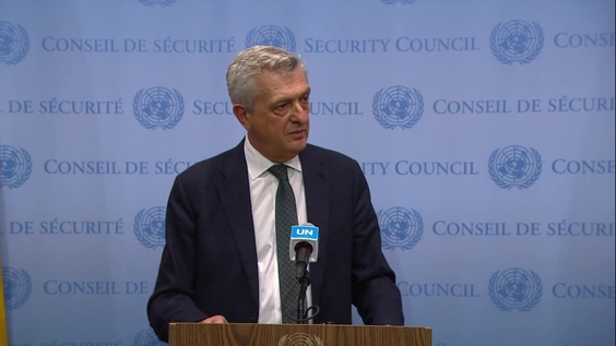 Filippo Grandi (UNHCR) on the situation of refugees - Security Council Media Stakeout