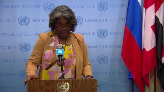 Linda Thomas-Greenfield (USA) on the situation in Sudan - Security Council Media Stakeout
