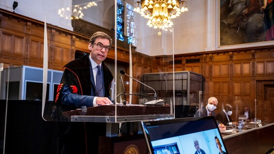 The International Court of Justice (ICJ) holds public hearings on the question of reparations in the case of Armed Activities on the Territory of the Congo (Democratic Republic of the Congo v. Uganda) - second round of oral argument of Uganda, part one