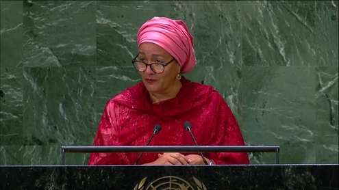 Amina J. Mohammed (Deputy Secretary-General) on Her Land. Her Rights: Advancing Gender Equality and Land Restoration Goals