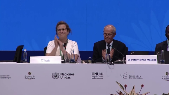 Working Group 1 (6th meeting) at COP16 – United Nations Biodiversity Conference 2024